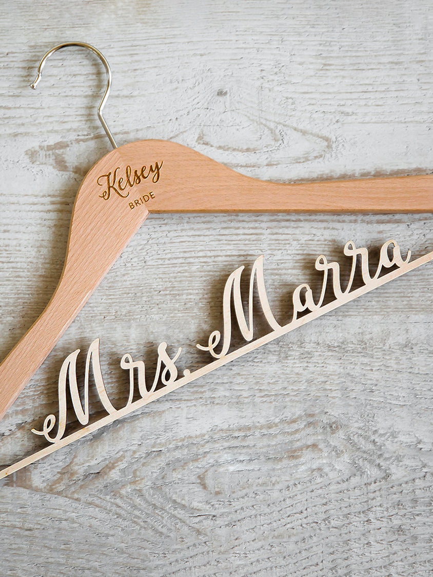 Natural Bride Hanger Bridesmaid Hangers Natural Bride Hanger Bridesmaid Hangers
