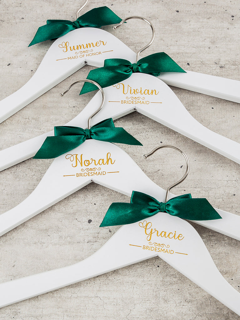 Bride & Bridesmaid Hanger Set 4 Bridesmaid Hangers