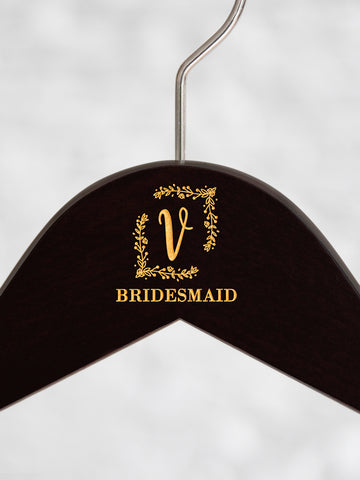 Black Hanger, Floral Initial II