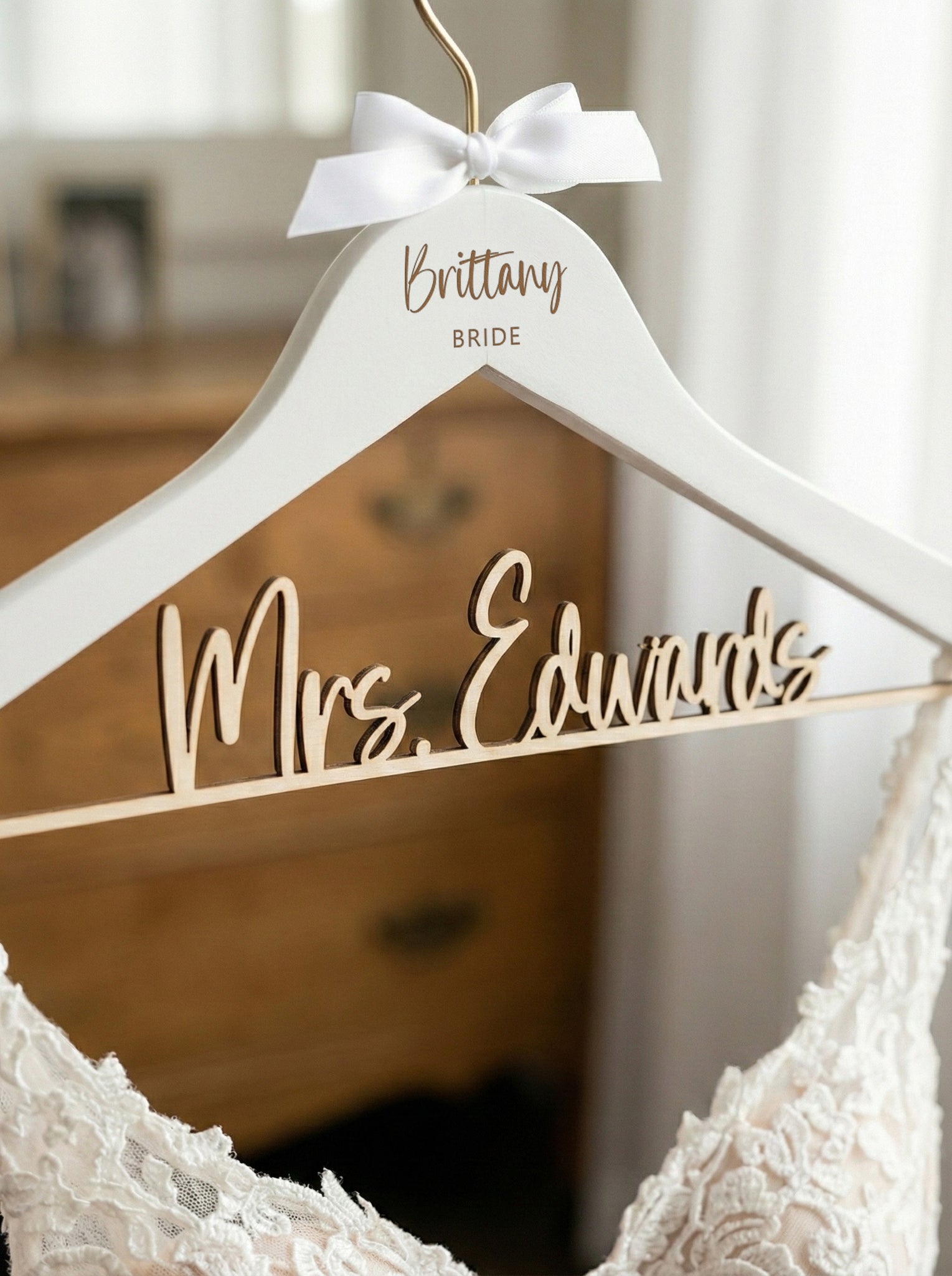 Personalized Bride Hanger for Wedding Dress – Elegant Custom Name Deta – Bridesmaid Hangers Personalized Bride Hanger for Wedding Dress – Elegant Custom Name Deta – Bridesmaid Hangers