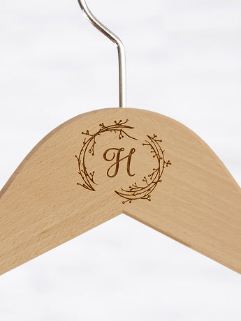 Natural Hanger, Floral Initial III