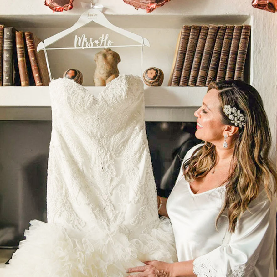 bridesmaid dress hangers Personalized Wedding Hangers made with Cricut Explore Air