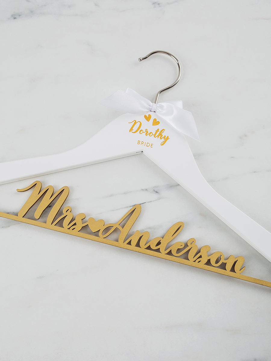 Bride & Bridesmaid Hanger Set #2 Bridesmaid Hangers Bride & Bridesmaid Hanger Set #2 Bridesmaid Hangers