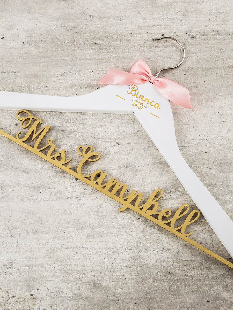 Bride & Bridesmaid Hanger Set #4 Bridesmaid Hangers Bride & Bridesmaid Hanger Set #4 Bridesmaid Hangers