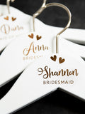 White Hanger, Name & Title with Two Hearts
